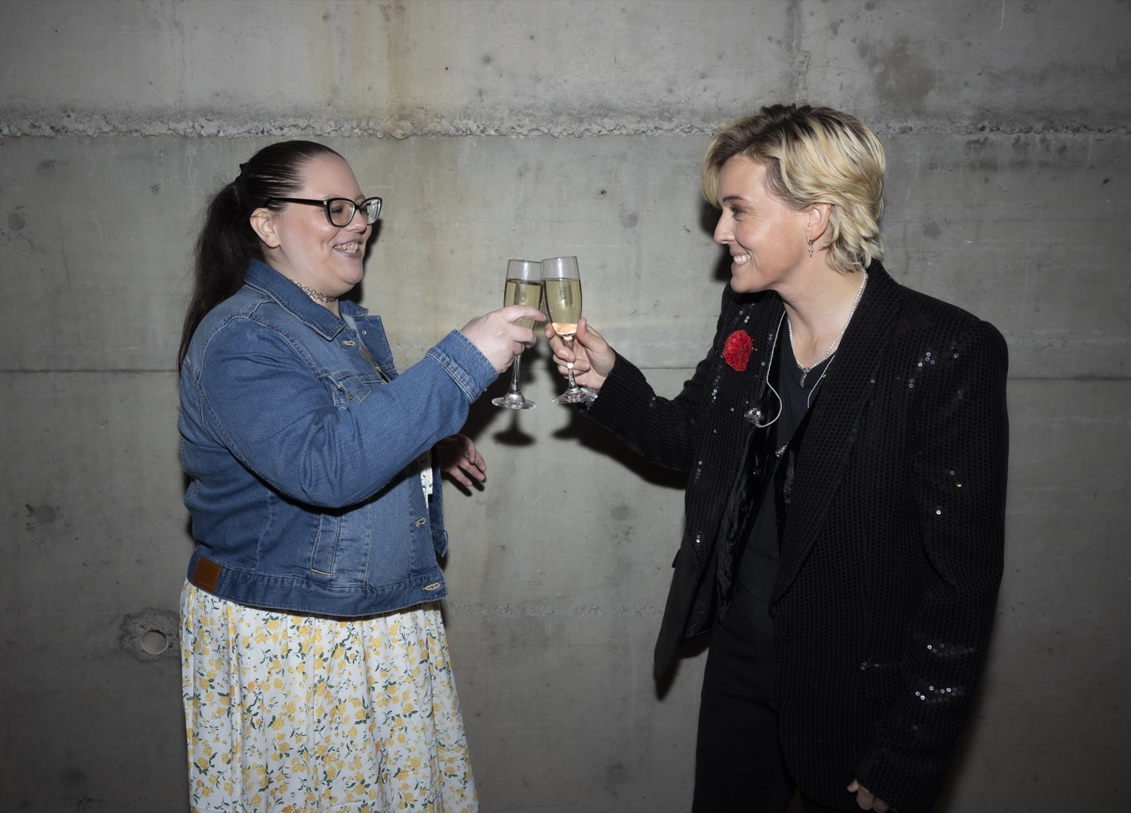 Laura Fletcher backstage