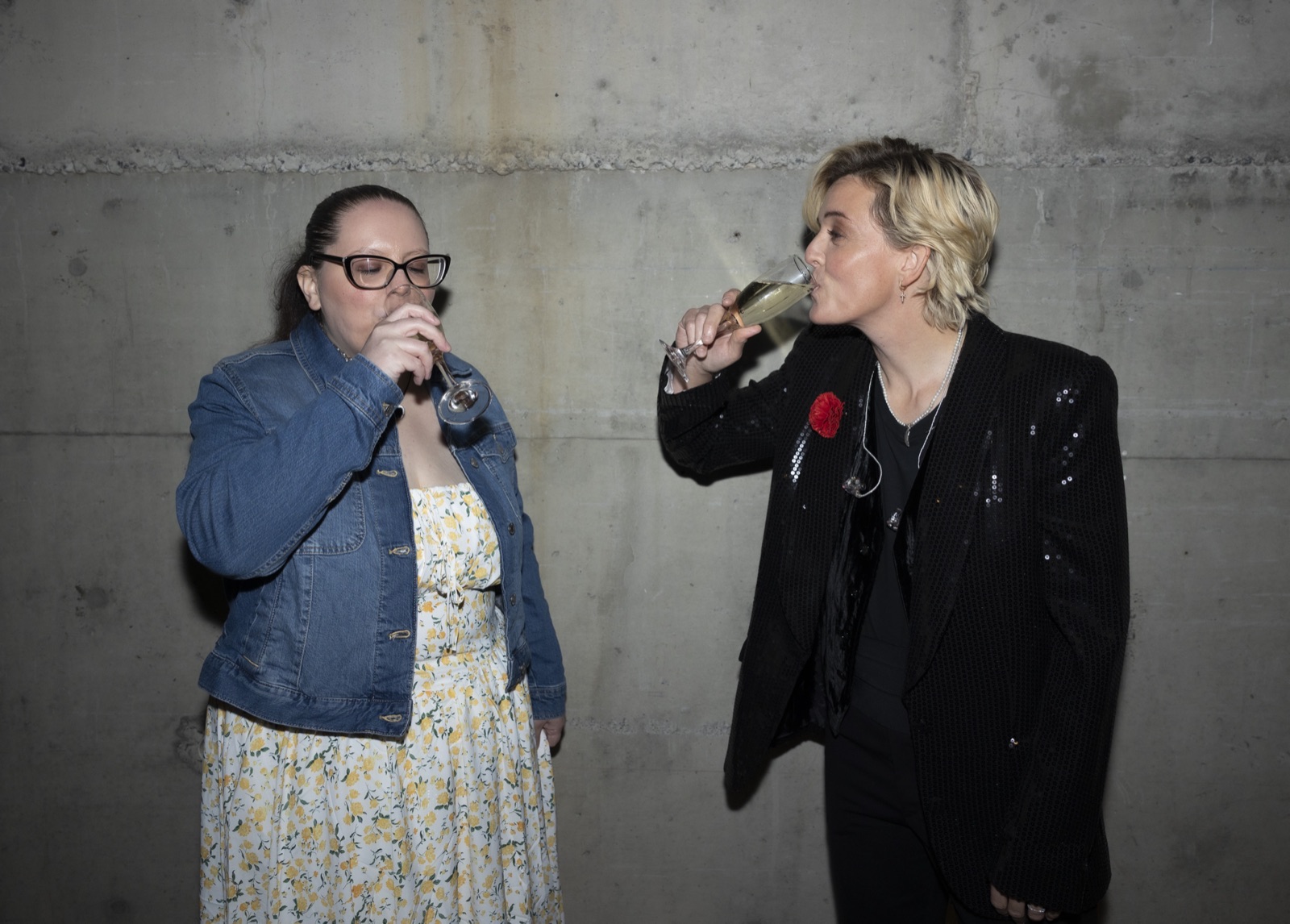 Laura Fletcher backstage